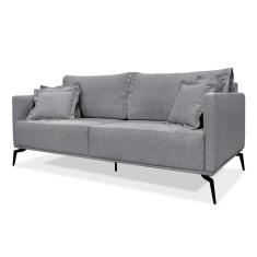 Sofá 2 Lugares Lazio Linho Cinza