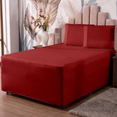 Jogo de Lençol Luva Solteiro Conjugada Veste Colchão e Box Malha 2 Peças