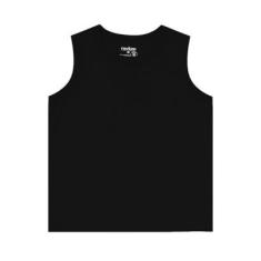 Regata Infantil Masculina Básica Rovitex Kids Preto 4-Masculino