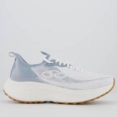 Tênis Olympikus Marez Branco e Azul Claro-Masculino