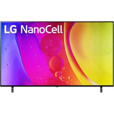 Smart TV 55'' LG 55NANO80 4K NanoCell  4x HDMI 2.0 Inteligência Artificial ThinQ AI Smart Magic Google Alexa