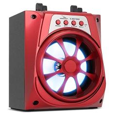 Caixa De Som Portátil Bluetooth USB Mp3 TWS SD Fm P2 Grasep D-BH1066 (Vermelho)