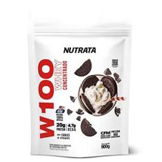W100 Whey Concentrado - 900g Refil Cookies & Cream - Nutrata