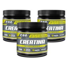 3x Creatina Monohidratada 100% pura 150g Flora Nativa
