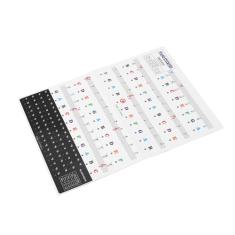 Adesivos de Teclado de Piano, Letras Adesivos de Piano para 88 61 54 49 Teclas Pvc Removíveis Letras de Teclado de Piano para Iniciantes e Crianças