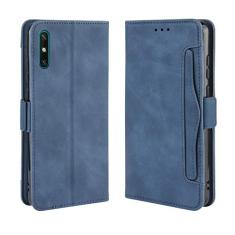 Capa com compartimento para cartão para Huawei Enjoy 10e, capa flip carteira com suporte de couro para Huawei Enjoy 10e, capa magnética retrô para celular, capa carteira com compartimentos para
