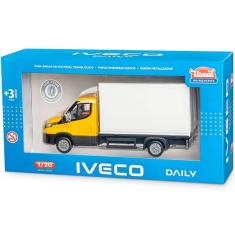 Caminhao Iveco Daily Carroceria Bau 1/30 Amarelo Usual 669