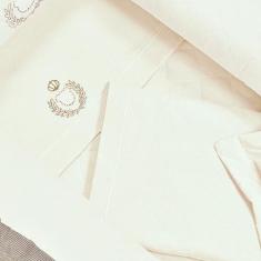 Jogo De Lençol Berço Desmontável 3 Peças Medium Urso Palha - Tropical 