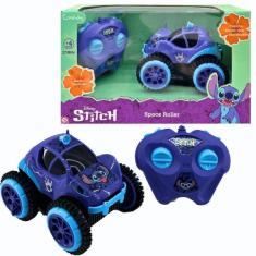 Carrinho de Controle Remoto Stitch Space Roller Disney - Candide