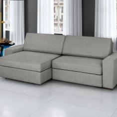 Sofá Cosmos - Retrátil - Reclinável 240 Cm Cinza