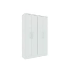 Guarda Roupa 4 Portas Amsterdam C- E 2 Gavetas Branco-neve - Tcil Móveis