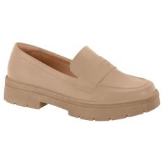 Mocassim Loafer Feminino Pelica Bege Vizzano 1422.100