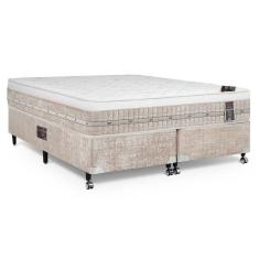 Cama Box + Colchão Castor King Premium One Face