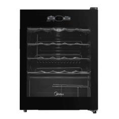 Adega de Vinhos Midea Inverter para 24 Garrafas com até 18C - MDRW110F