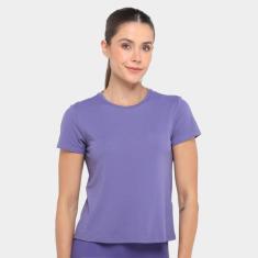 Camiseta Hering Básica Feminina, Roxo, M