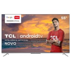 Smart TV 4K qled 55 tcl C715 Android Wi-Fi Bluetooth hdr 3 hdmi 2 USB