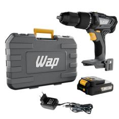 WAP Parafusadeira e Furadeira com Impacto à Bateria 1/2" 21V K21-ID03, com Maleta Organizadora, Torque 20 Níveis, Bivolt