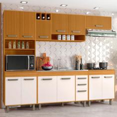 Cozinha Compacta 5 Peças com Balcão sem Tampo Malta Poliman Moveis