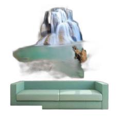 Painel Fotográfico Cachoeira 3D 3,75M² na 081