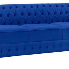 Namoradeira Chesterfield Bourbon Veludo 3 Lugares - Via Encanto