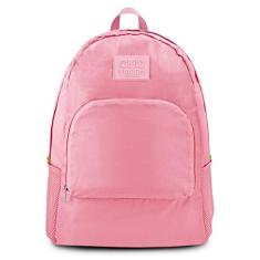 Mochila Dobrável para Viagem Estampa Lisa Jacki Design - Rosa