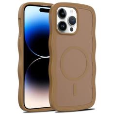 Jockvo Capa de telefone para iPhone 14 pro max 6,7 polegadas, bordas onduladas de TPU macio, proteção precisa da câmera, à prova de choque, capas de telefone para mulheres, homens, meninos e meninas