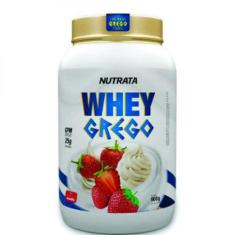 Whey Grego 900g Morango com Chantilly - Nutrata