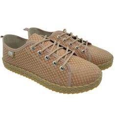 Tênis Moleca Casual Tratorado Lona Losango-Feminino