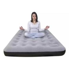 Colchão Inflável Casal Fit Com Inflador Embutido 200kg Ntk