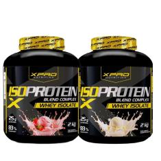 Kit 2x Whey Protein Blend Complex Iso  2Kg - XPRO-Unissex