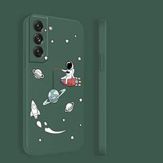 Capa macia para Samsung Galaxy S22 S21 S20 FE S10 Note 20 10 Ultra Plus A72 A52 A32 A71 A51 A31 A21S Capa de telefone, Verde Escuro1, Para A72