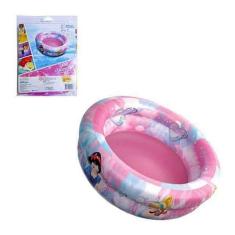 Piscina Inflável 2 Anéis 65 Cm - 37 Litros Princesas Disney