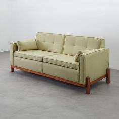 Sofá Tiê 2 Lugares 188cm em Linho CabeCasa MadeiraMadeira Bege