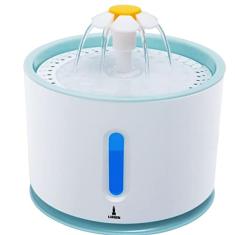 Bebedouro para Gatos e Cães Lorben 2,4 Litros LED USB Filtragem Purificação