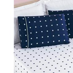 Jogo de Lençol Cama Solteiro 2 peças Micropercal 200 fios Petit Poá