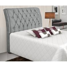 Cabeceira Estofado Quarto Viena Casal 140 cm