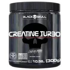 Creatina turbo 300g black skull-Unissex