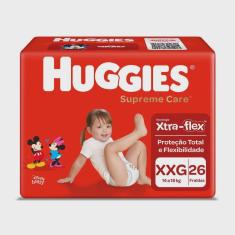 Fralda huggies supreme care mega xxg com 26 unidades