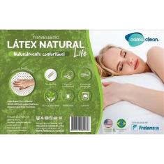 Travesseiro 100% látex natural life - cama clean - FRELANZZA