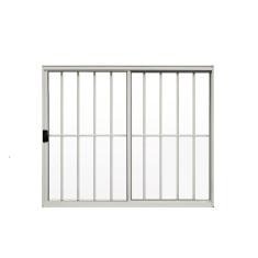 Janela 2 Folhas De Correr C/ Grade 1.00 X 1.00 Alumínio Branco Linha Modular - Hale