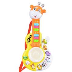 Brinquedo  Infantil  Guitarra Girafa Paraíso Com Luz E Som - Toy King