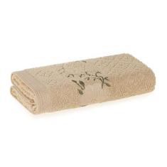 Toalha de Banho Karsten Yuna Fio Cardado Felpuda Estampa Floral, Grão 
