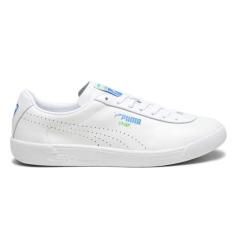 PUMA Tênis masculino Star Whites com cadarço casual - branco, Branco, 39
