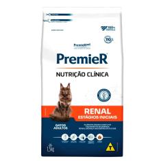 Ração Premier Nutrição Clínica Para Gatos Adultos Renal Estágios Iniciais 1,5kg