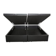 Cama Box Baú Casal Bipartido Sintético Marrom 138x188