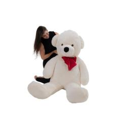 Urso De Pelúcia Gigante Teddy 1,70m - 307 - Luck Baby , Baunilha com l