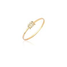 Anel De Signo Aquário Zodíaco Ouro Puro 18k As524 - MAEHLER Arte Em Jo