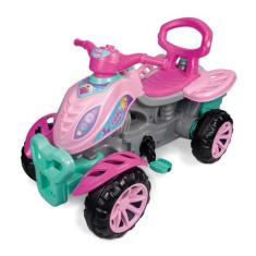 Quadriciclo Infantil Maral Lady Star com Pedal, Rosa