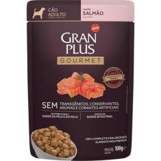 Ração Úmida GranPlus Gourmet Sachê para Cães Adultos Sabor Salmão - 100g