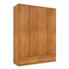 Guarda Roupa Stillus 4 Portas 5 Gavetas Tcil Cinamomo